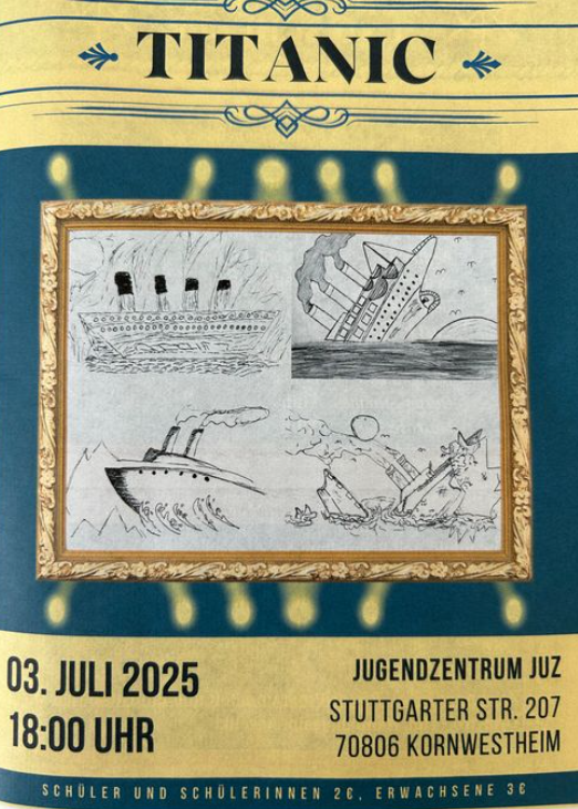 Die Werkstatt der PMH präsentiert das Theaterstück „Titanic- eine Reise zwischen Mut und Menschlichkeit““