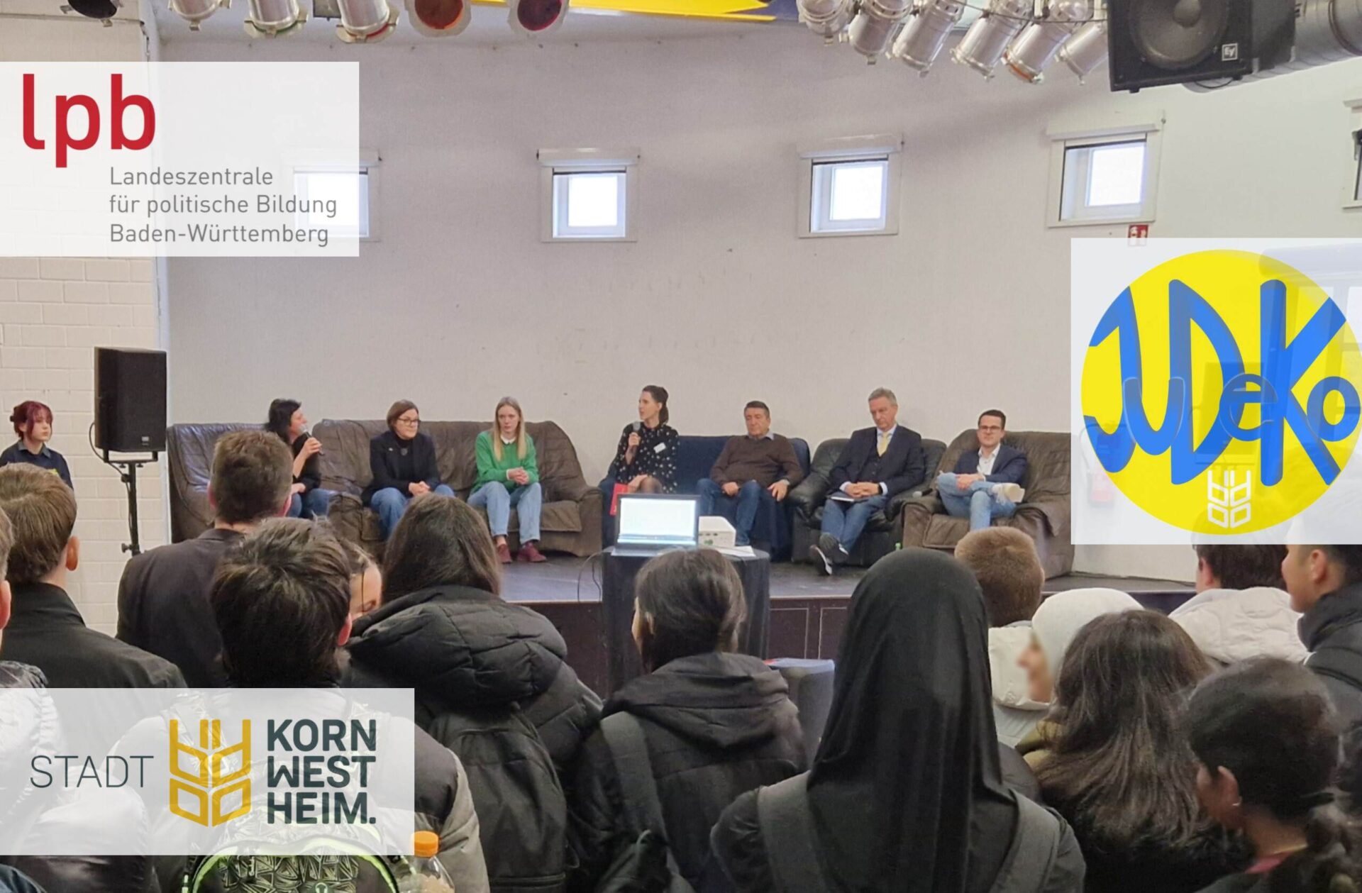 Politische Bildung: Klasse 10a bei der Podiumsdiskussion zur Landtagswahl